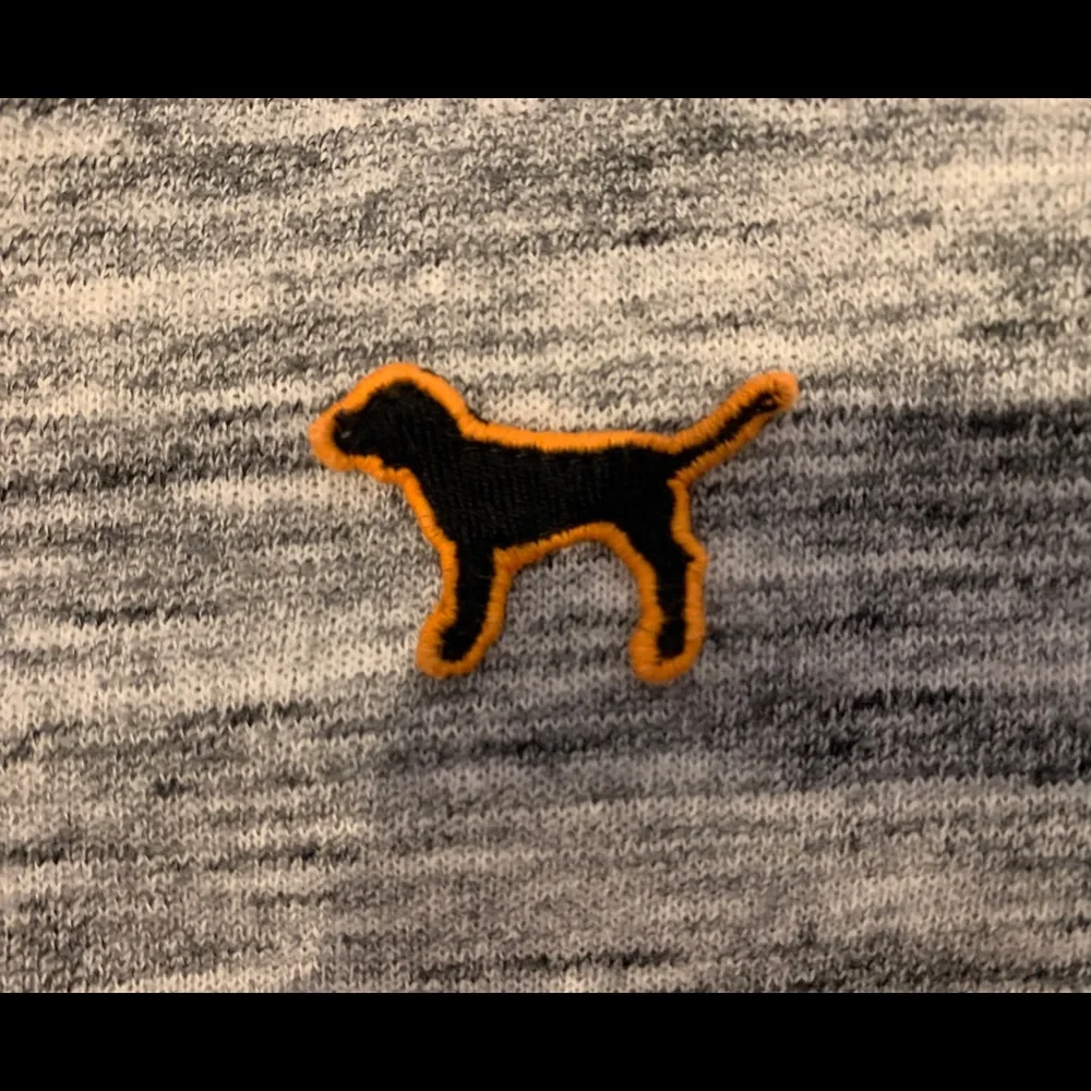 Pink Victoria’s Secret Hoodie Zip Sweatshirt Athleisure Top Heather Gray sz XS